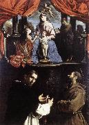 PAOLINI, Pietro The Mystic Marriage of St Catherine of Alexandria af oil